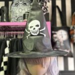 Sombrero Bruja Calavera blanca