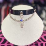 Choker Esqueleto Moño azul