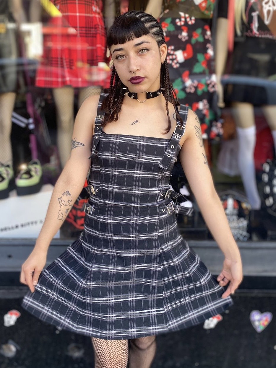 Vestido Escoces Gris