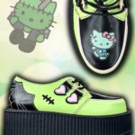 Creepers Verdes Hello kitty YRU SHOES