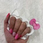 Manopla Hello kitty 3D Blanca