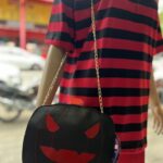 Cartera Pumpkins Rojo y Negro
