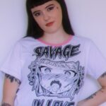 Crop top savage blanco