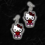 Aros hello kitty corazon