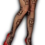 Medias de red calaca mexicana