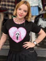 Crop top Ghostface Pink Heart