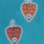 Aros Ouija rosa acrilico