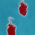 Aros acrilico red heart