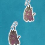 Aros acrilico holo gatito fantasma