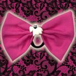 Moño colita Ghost Fucsia