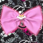 Moño Colita Murcielago Rosa