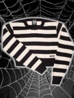 Sweater Crop Rayado ByN - Imagen 2