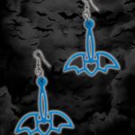 Aros monster bat turquesa