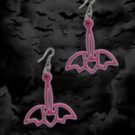 Aros Monster bat rosa