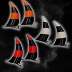 Cuernitos 3D rayados