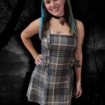 Vestido Escoces Gris Oscuro