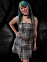 Vestido Escoces Gris Oscuro