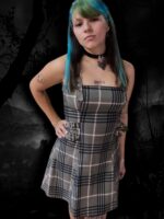 Vestido Escoces Gris Oscuro - Imagen 4