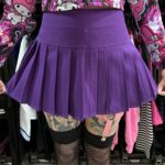 Pollera violeta tiro medio