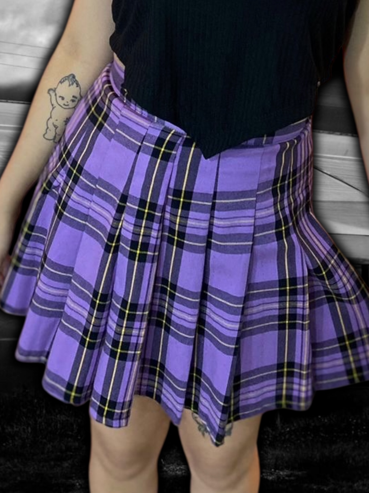Pollera Escoces Violeta