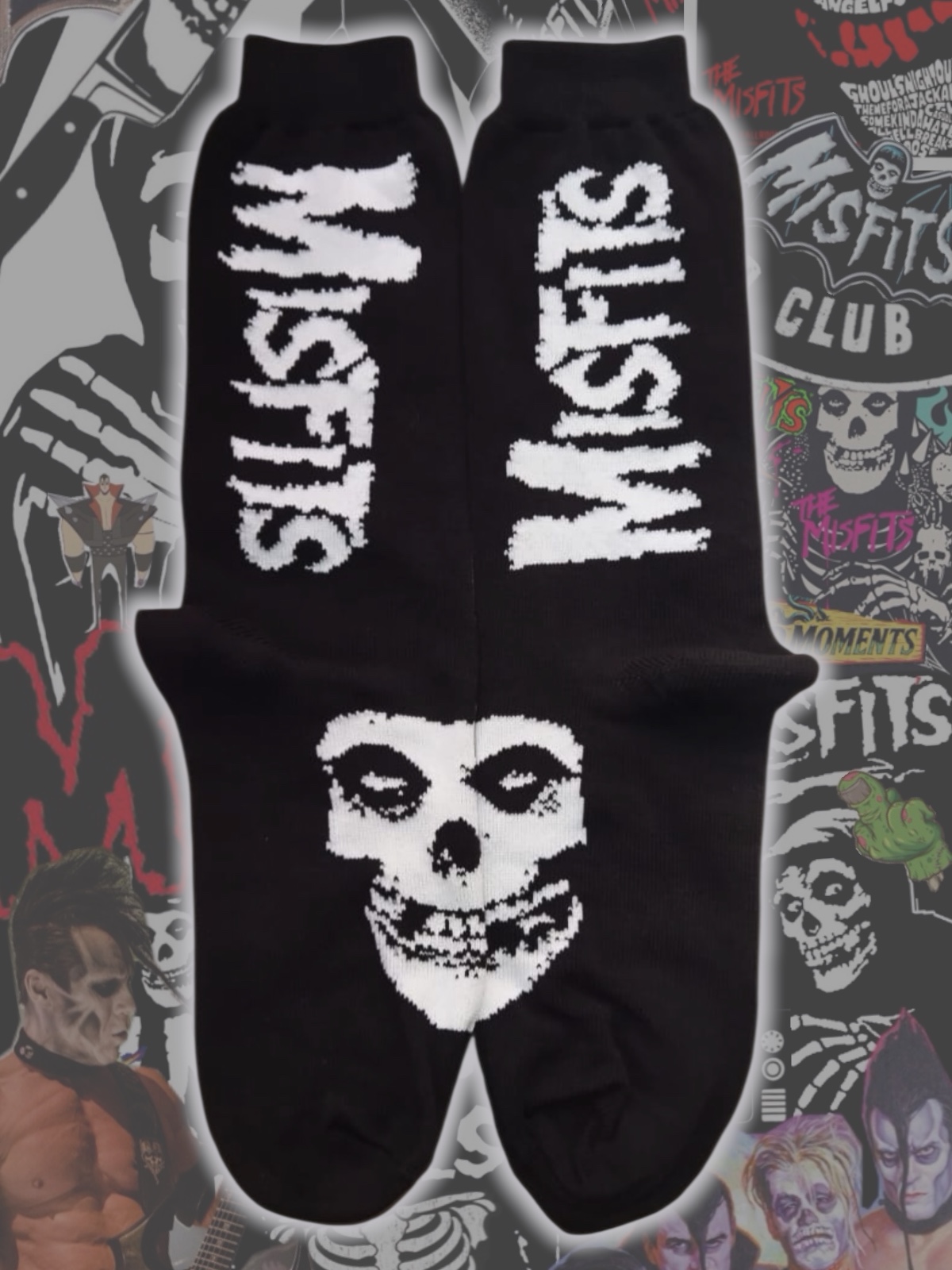 Medias 3/4 Misfits Blancas