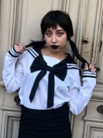 Camisa Seifuku Blanca Mangas largas