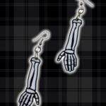 Aros Manos de esqueleto Blancas