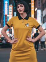 Vestido Chomba Mostaza