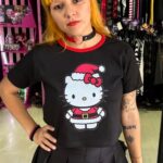 Crop top Kitty Navideña