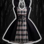 Vestido Bolados Negro y blanco