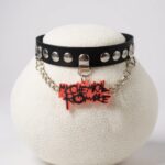 Choker  My chemical romance con cadena rojo