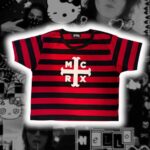 Crop top rayado My chemical romance Cruz