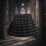 Pollera cuadrille negra