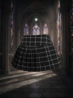 Pollera cuadrille negra