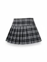 Pollera cuadrille gris - Imagen 2