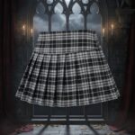 Pollera cuadrille gris