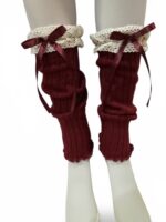 Polainas Bordo Lolita - Imagen 2