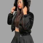 Campera Capucha con piel