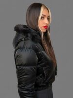 Campera Capucha con piel - Imagen 2