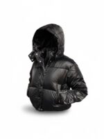 Campera Negra Con capucha - Imagen 3