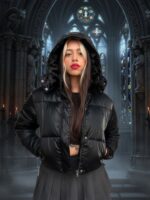 Campera Negra Con capucha