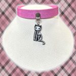 Choker Holografico Gato Esqueleto