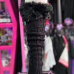 Polainas Tejidas con piel negras