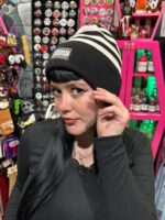 Gorro Lana Rayado byn - Imagen 3