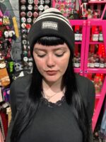 Gorro Lana Rayado byn - Imagen 2