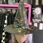 Sombrero Bruja negro estrellas