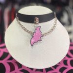 Choker Bat Rosa Monster