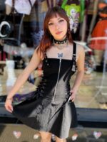 Vestido bengalina acordonado - Imagen 3